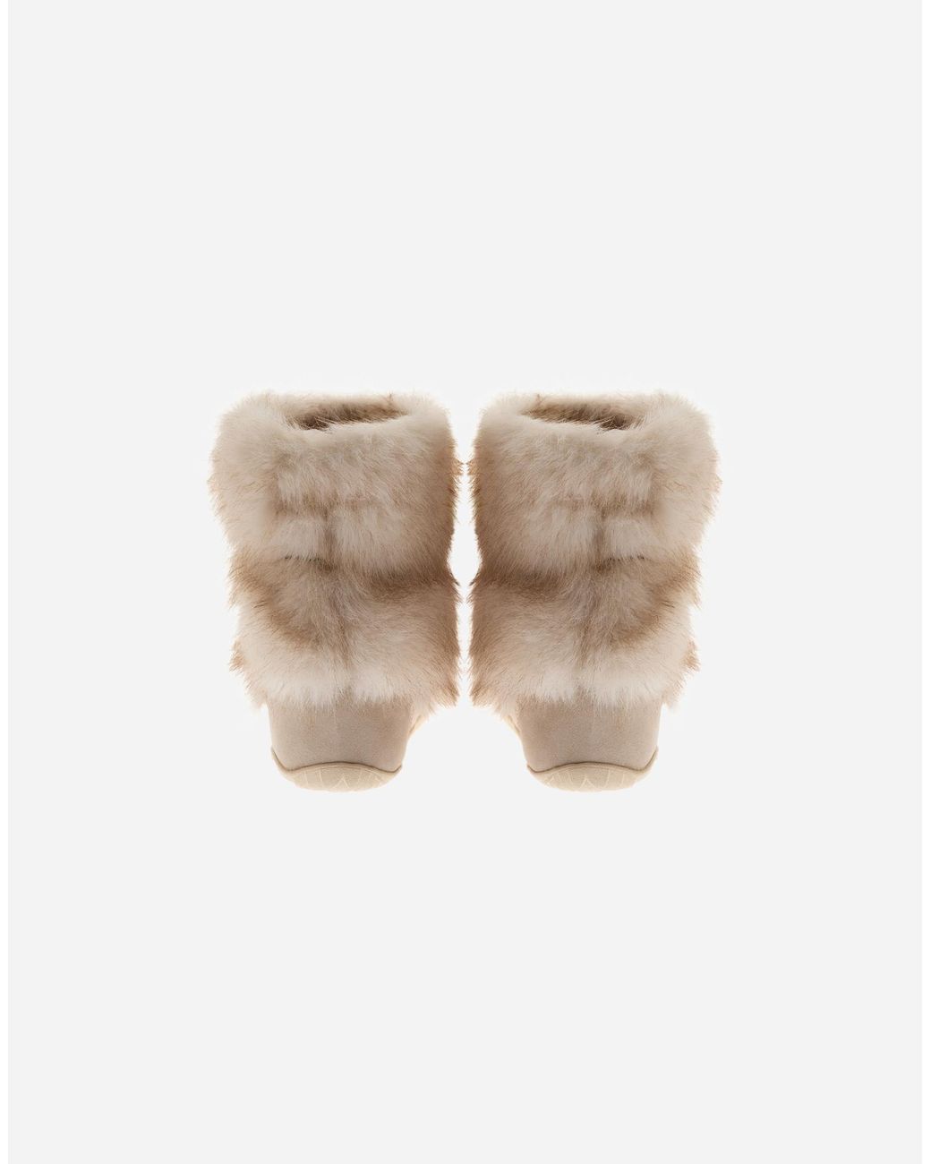 Herno Natural Long-Pile Fur-Touch Boots