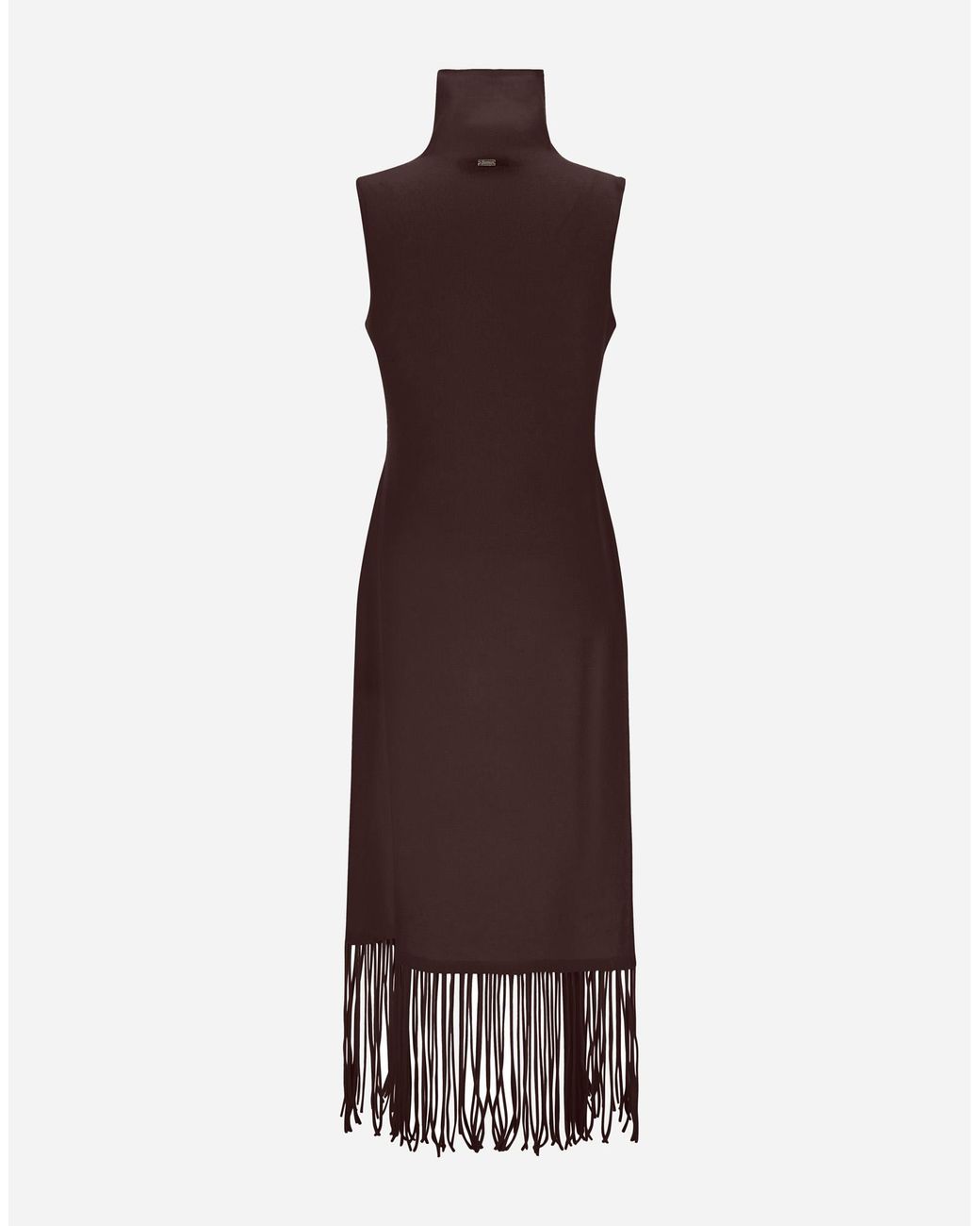 Herno Purple Wool And Cashmere Stocking-Stitch Dress