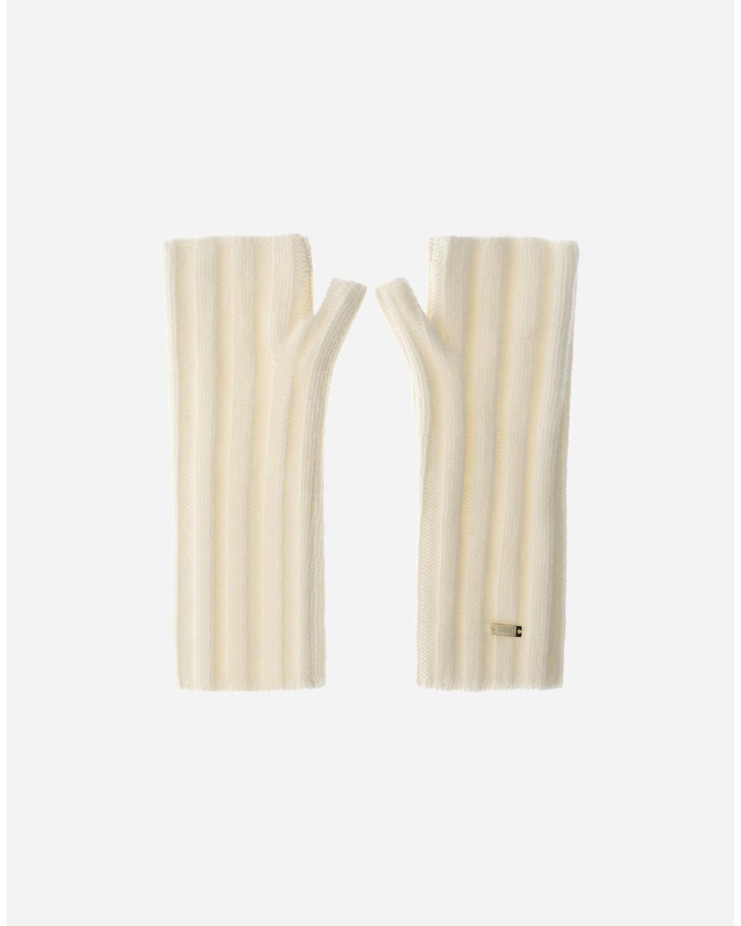 Herno White Cashmere Gloves