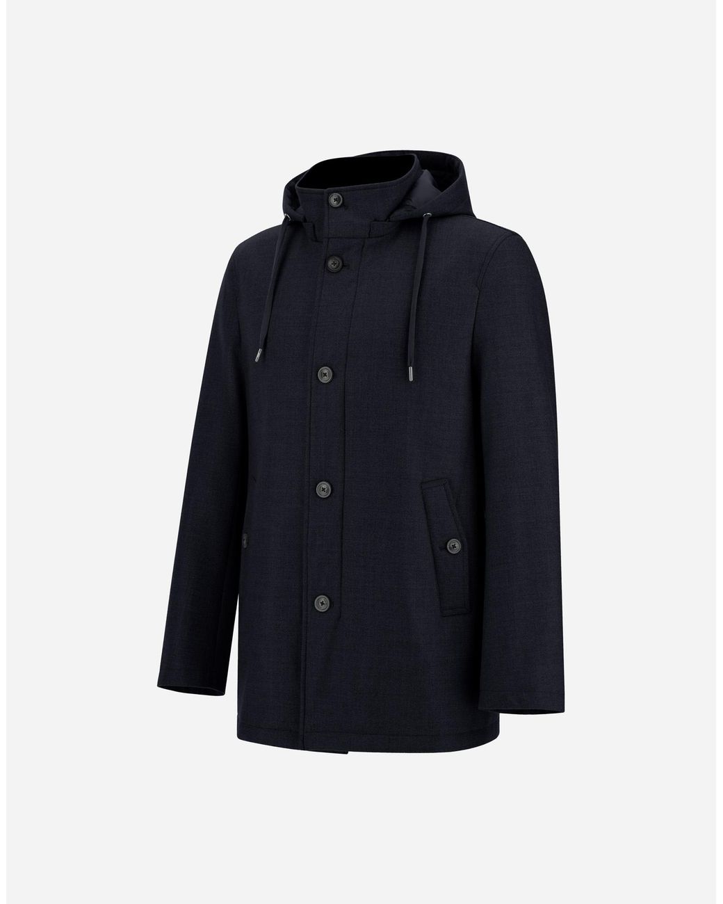 Herno Blue Short Parka for men