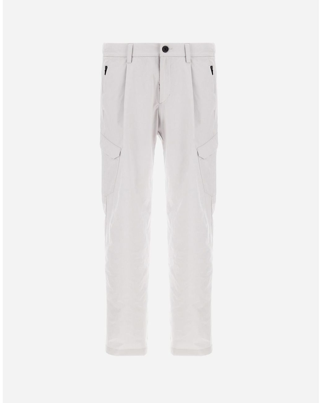 Herno Gray Nylon Dive Trousers for men
