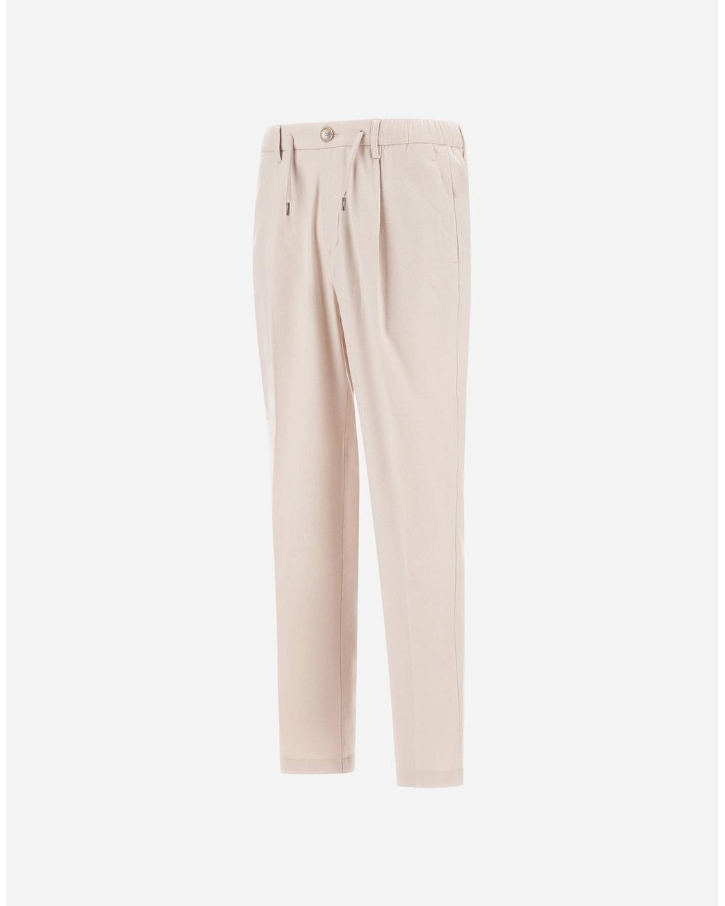 Herno White Resort Trousers for men