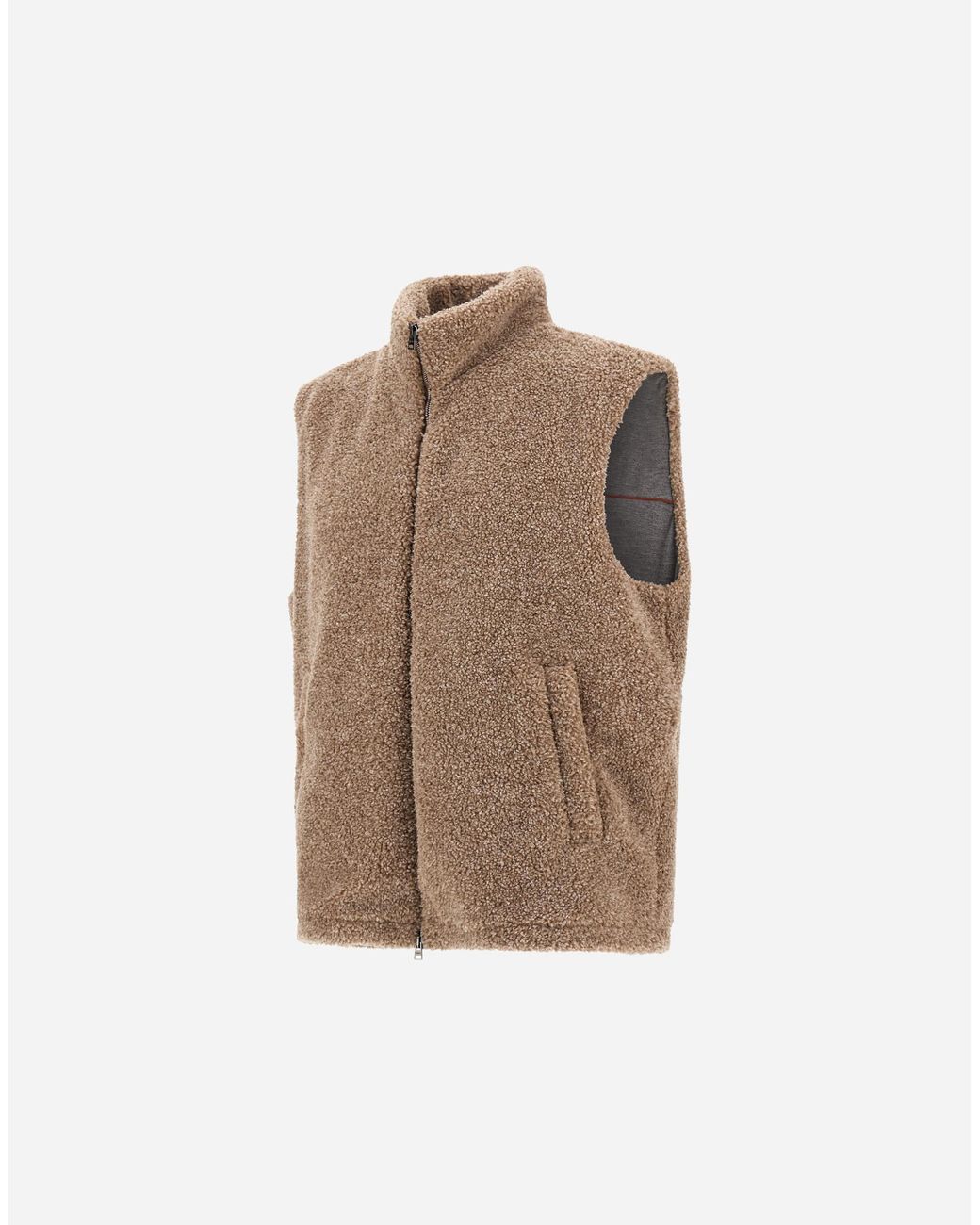 Herno Brown Resort Vest for men