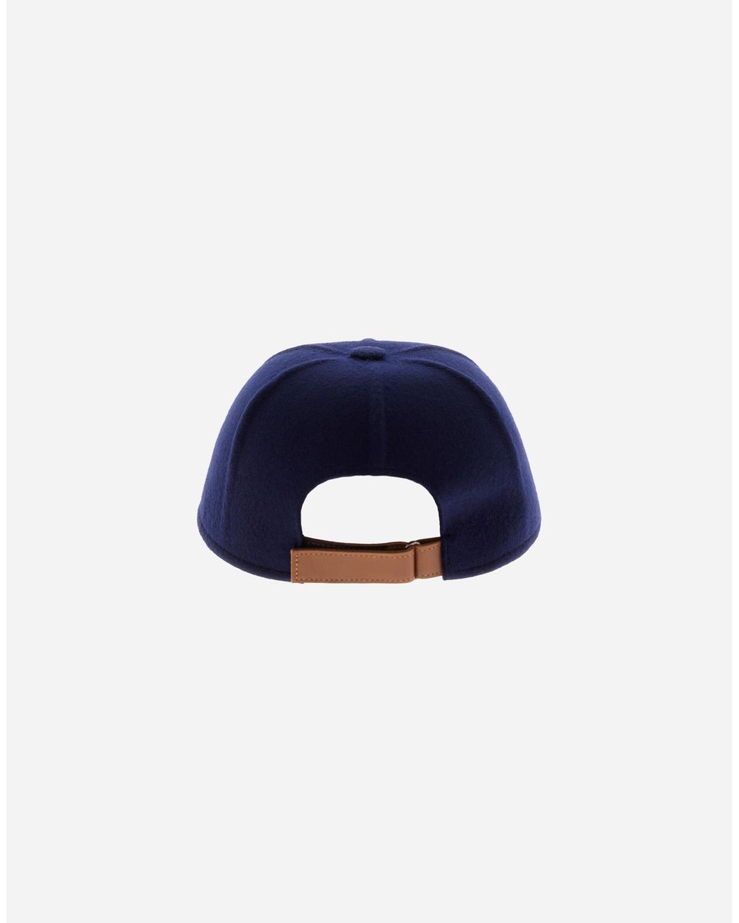 Herno Blue Casual Wool Baseball Cap for men