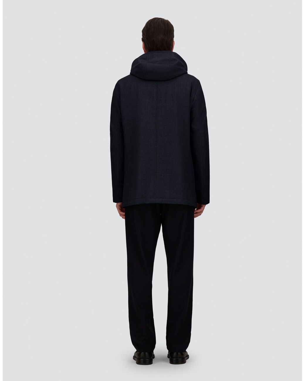 Herno Blue Short Parka for men