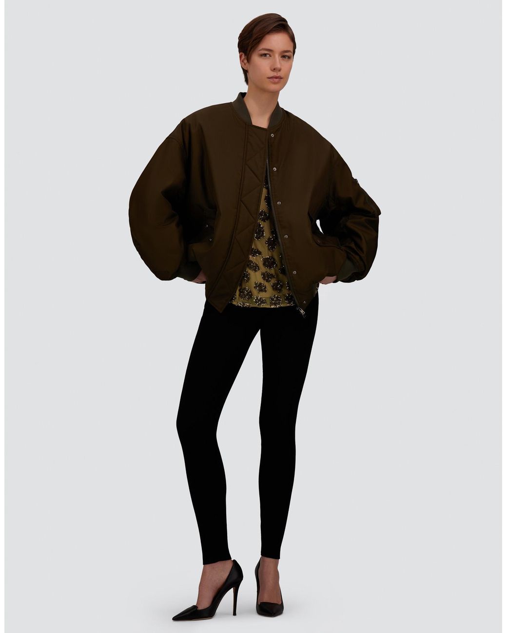 Herno Black Ribbed Wool Leggings