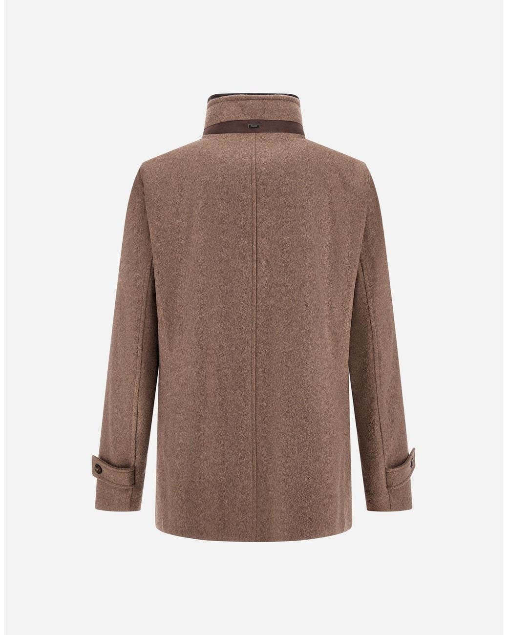 Herno Brown Short Coat for men