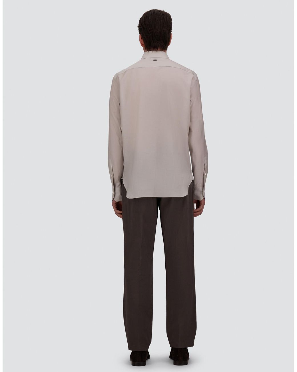 Herno White Lightweight Wool And Cashmere Fabric Shirt for men