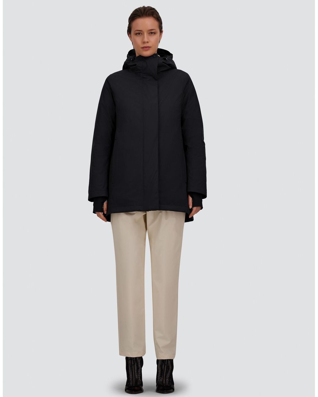 Herno Black A-Shape Jacket