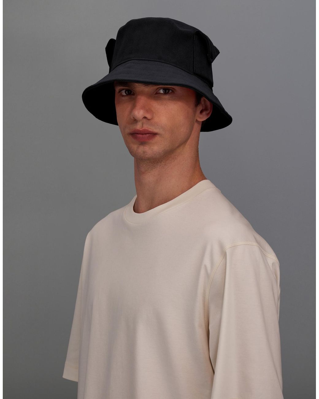 Herno Gray Laminar Bucket Hat