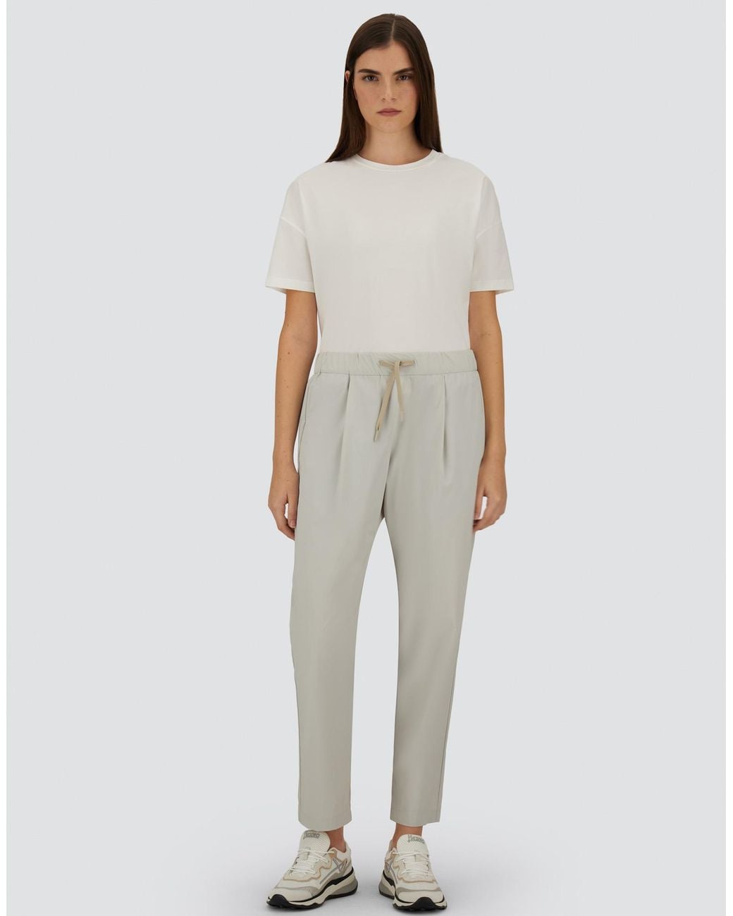 Herno Gray Nylon Maestro Trousers