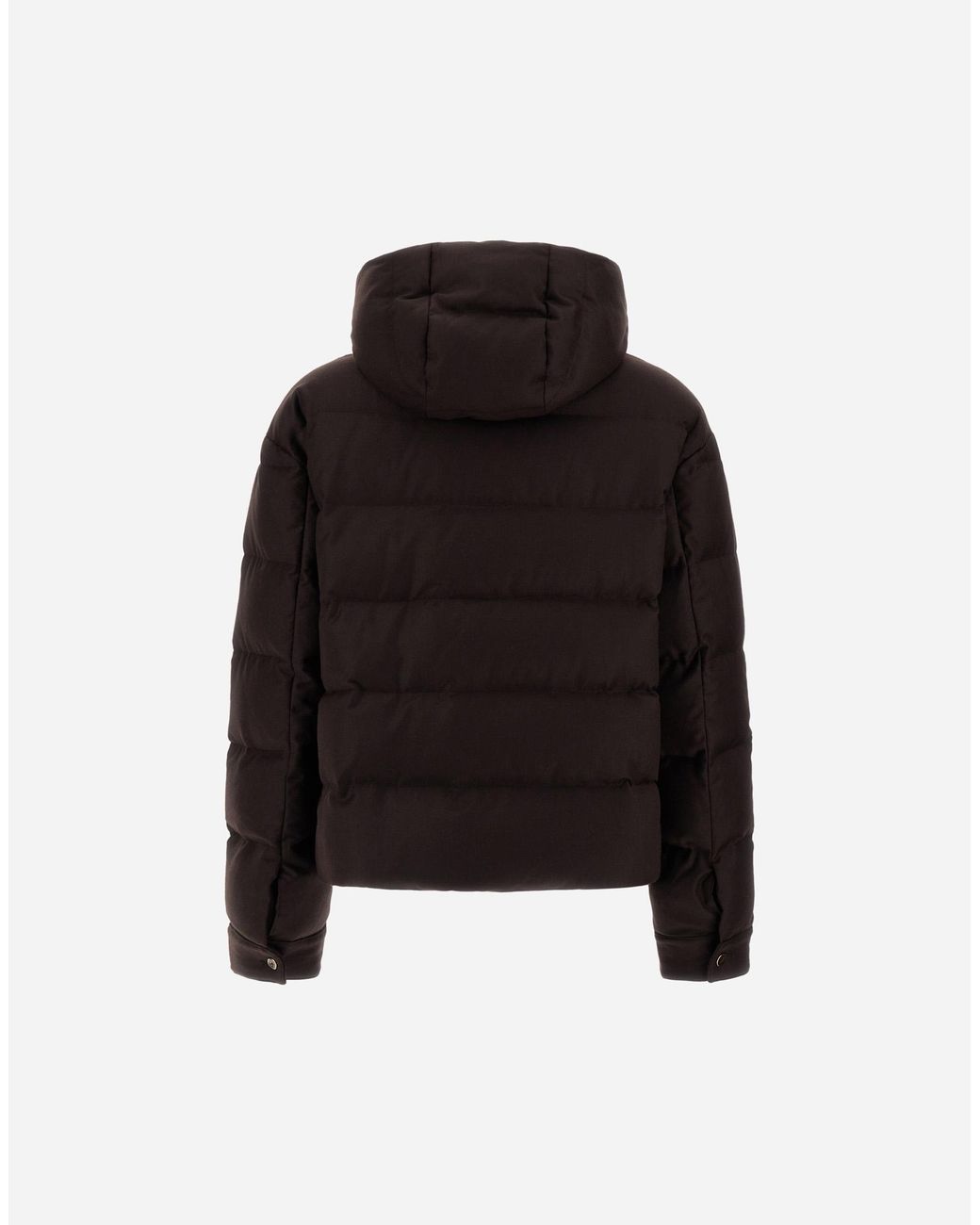 Herno Black Wool And Silk Jacket