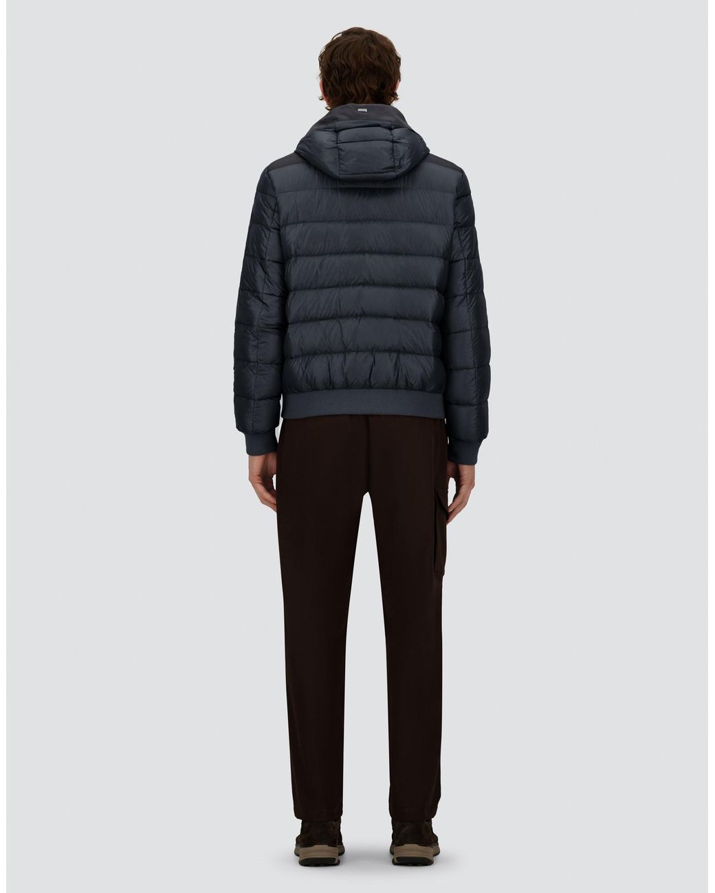 Herno Blue Resort Bomber Jacket for men