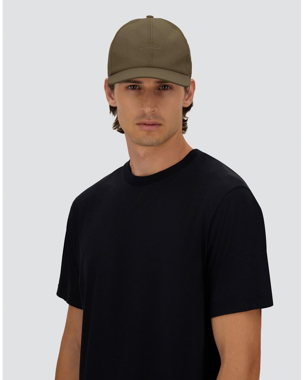 Herno Green Baseball Cap for men