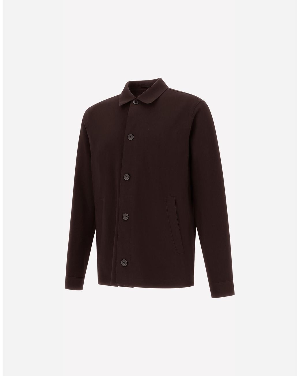 Herno Shacket Aus Light Scuba in Brown für Herren