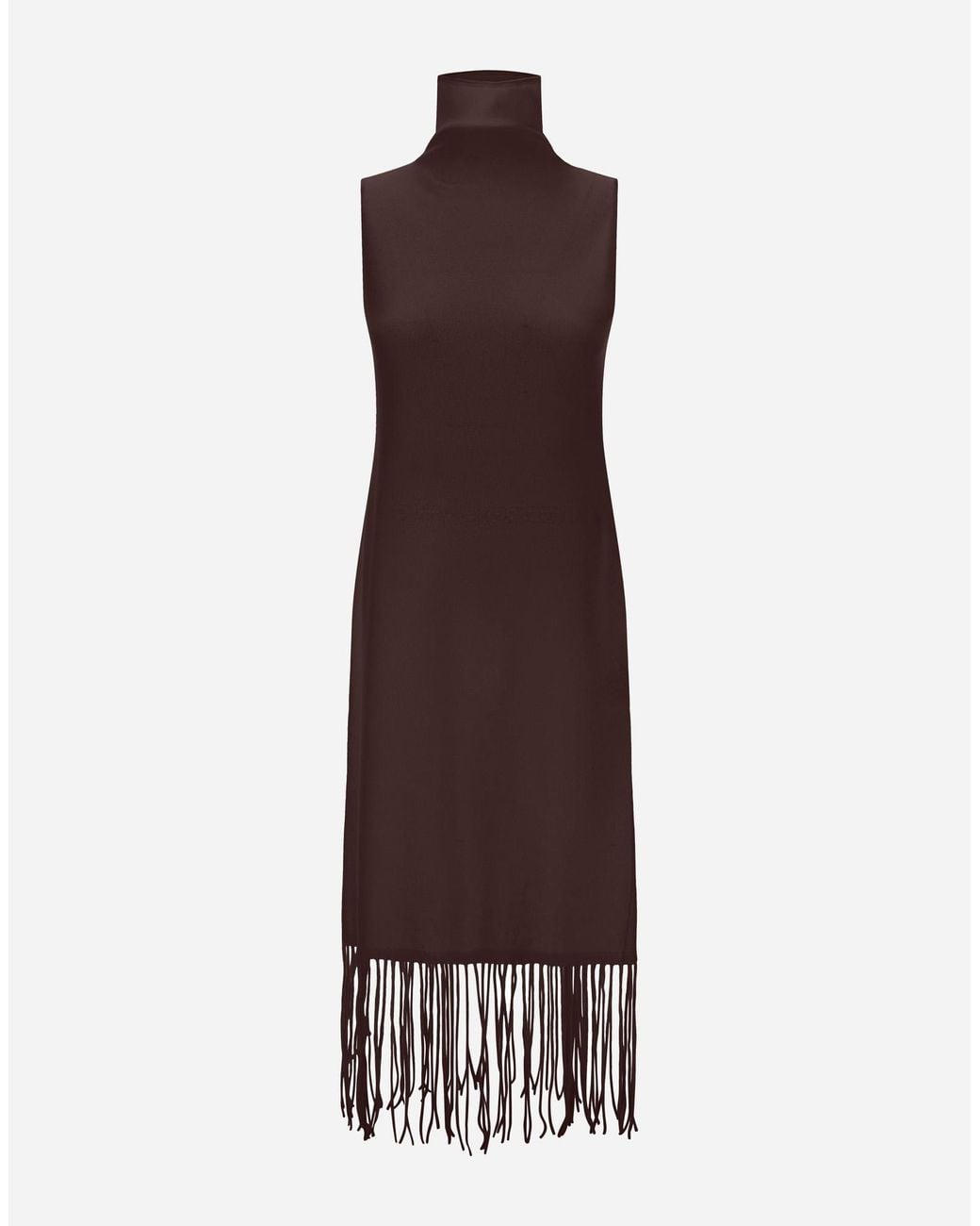 Herno Purple Wool And Cashmere Stocking-Stitch Dress