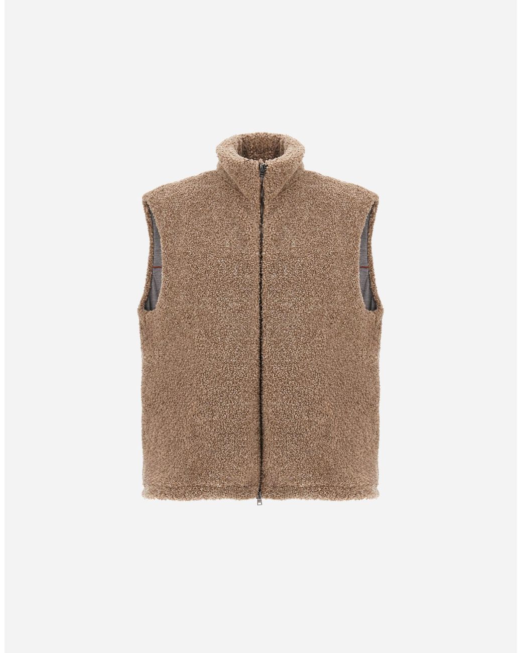 Herno Brown Resort Vest for men