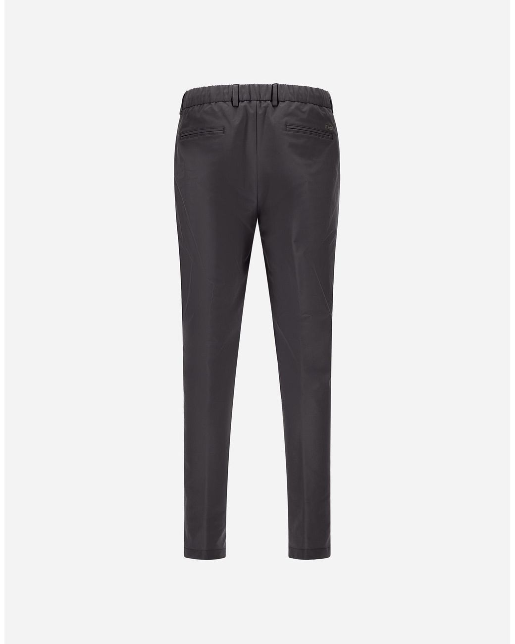 Herno Gray Technical Stretch Fabric Trousers for men