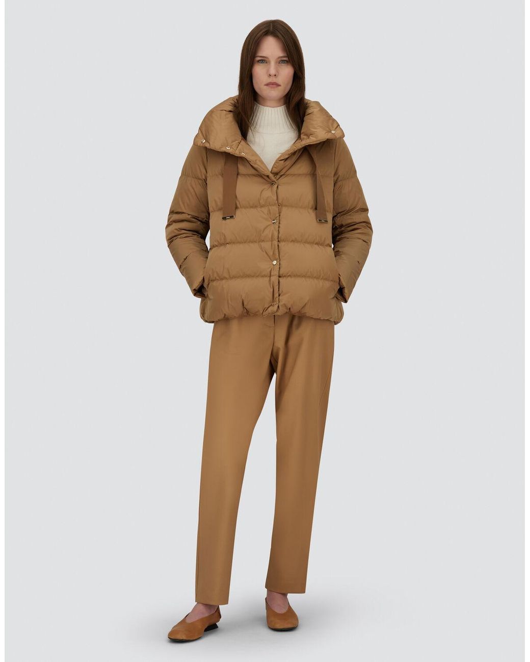 Herno Natural Cappa In Satin