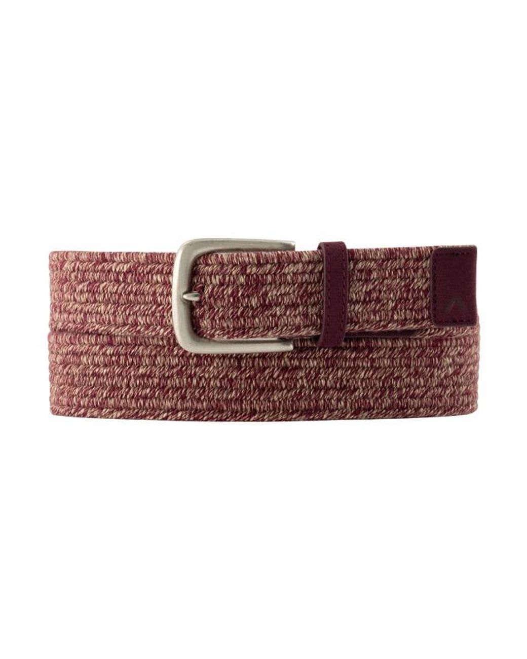 ALBERTO Herren Gürtel Textil Meliert in Red für Herren