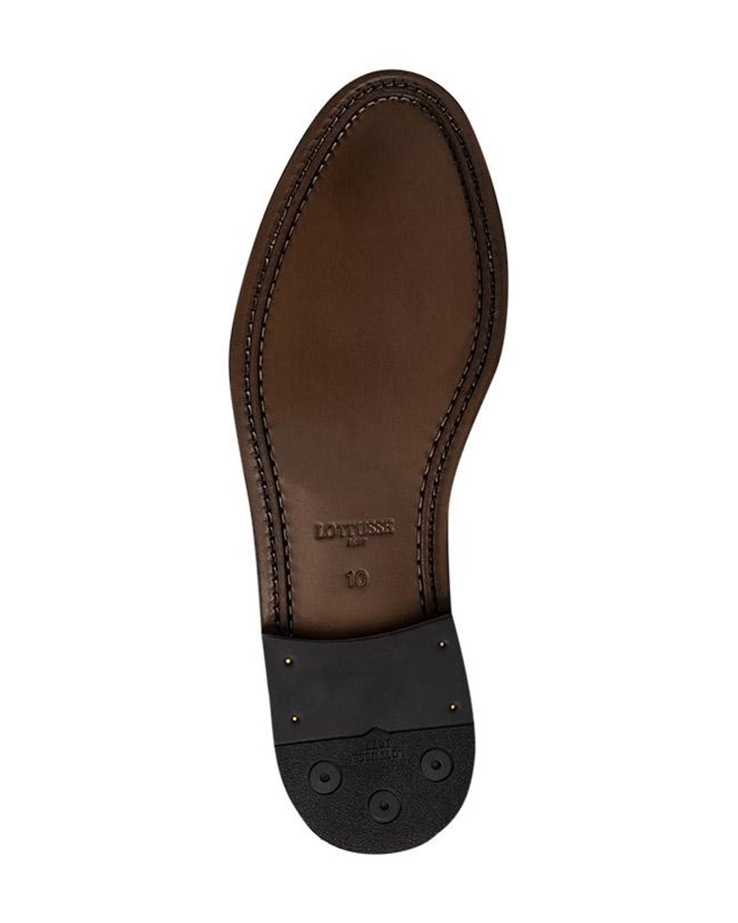 Lottusse Herren Loafer Glattleder in Black für Herren
