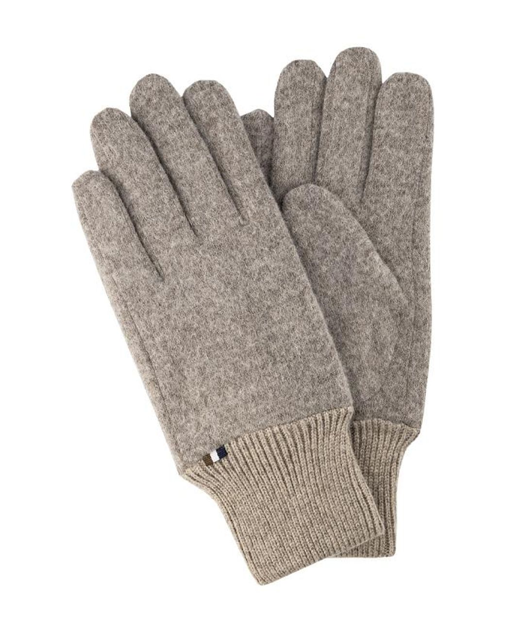 Bugatti Herren Handschuhe Textil Meliert in Gray für Herren