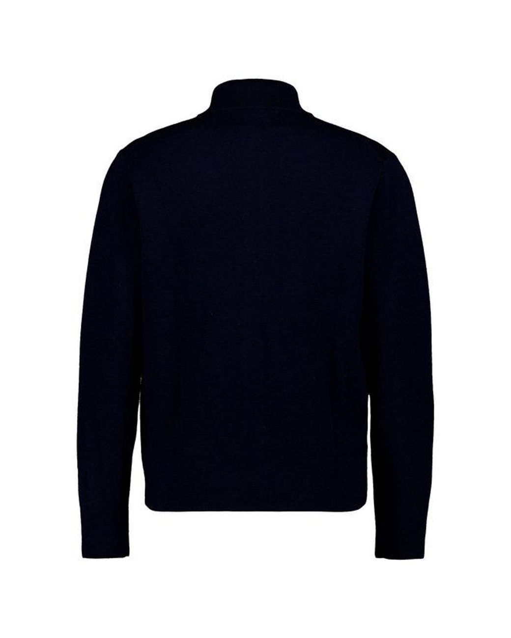 Hackett Herren Cardigan Merinowolle Unifarben in Blue für Herren