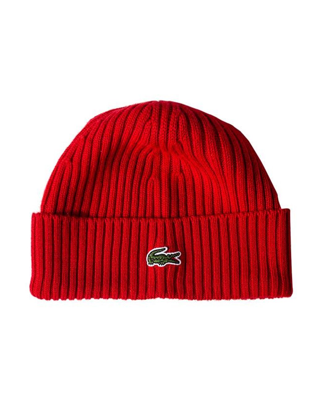 Lacoste Herren Mütze Wolle in Red für Herren