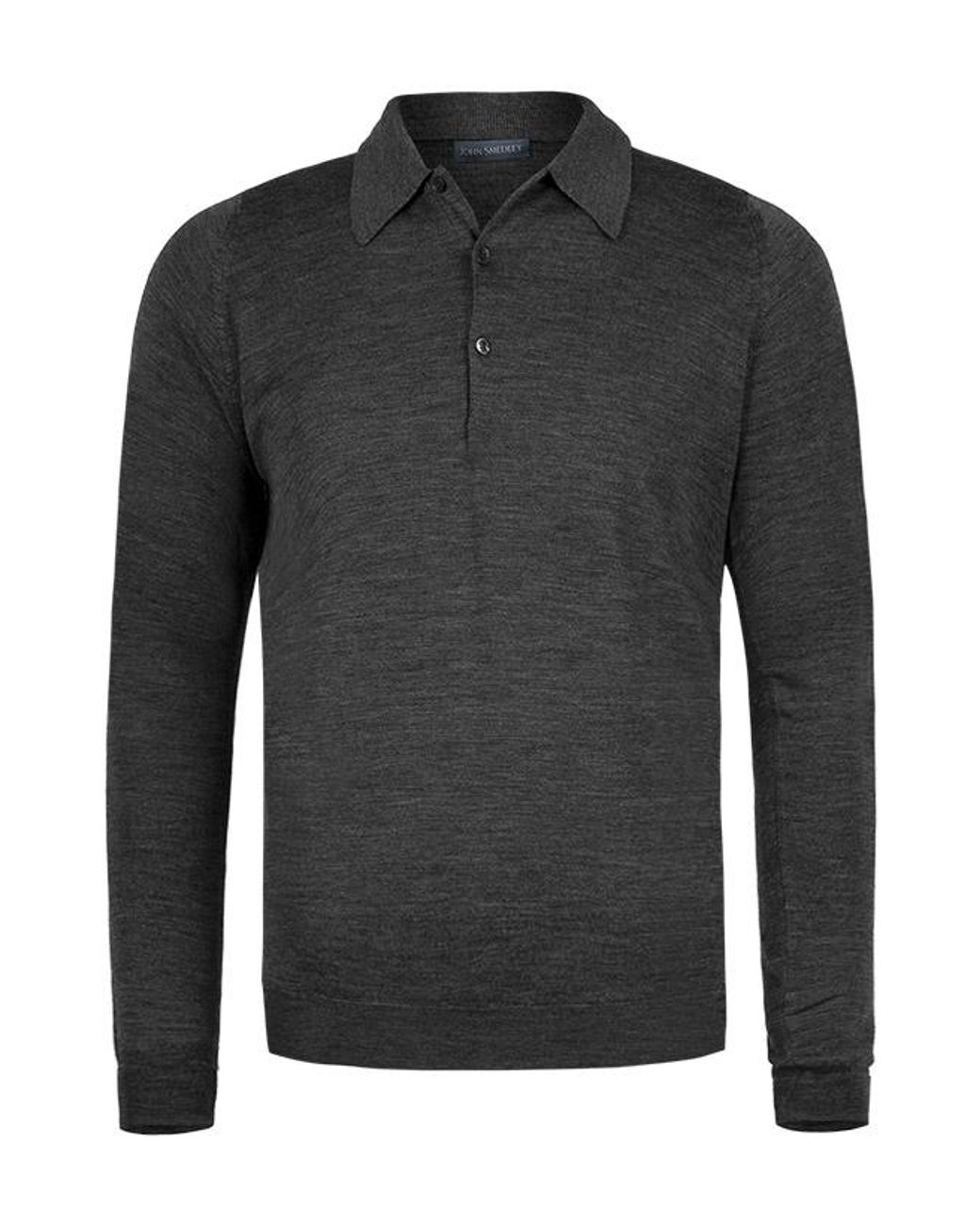 John Smedley Herren Pullover Merinowolle Unifarben in Gray für Herren