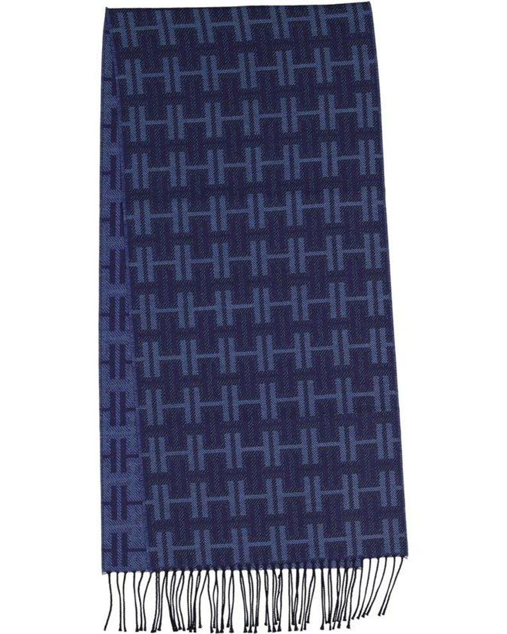 Hackett Herren Schal Merinowolle in Blue für Herren