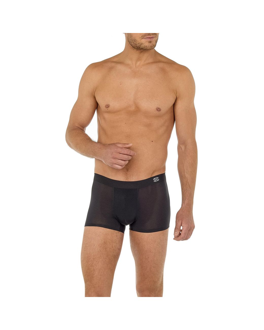 Hom Herren Trunk Mikrofaser Unifarben in Blue für Herren