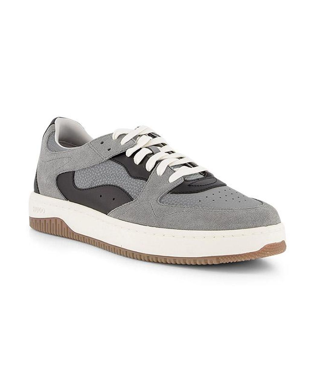 HUGO Herren Sneaker Glattleder in Gray für Herren