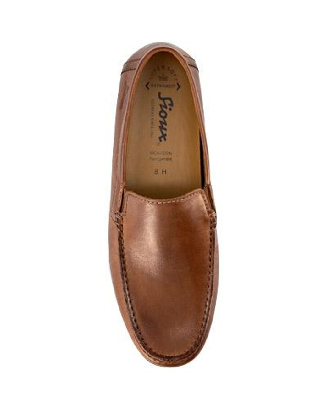 Sioux Herren Slipper Glattleder in Brown für Herren