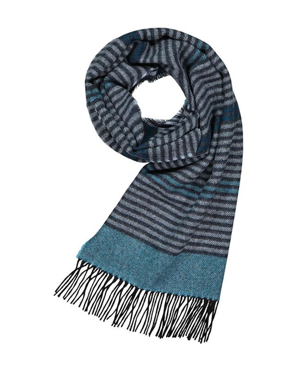 Eagle Herren Schal Schur-Wolle Gestreift in Blau für Herren Lyst DE