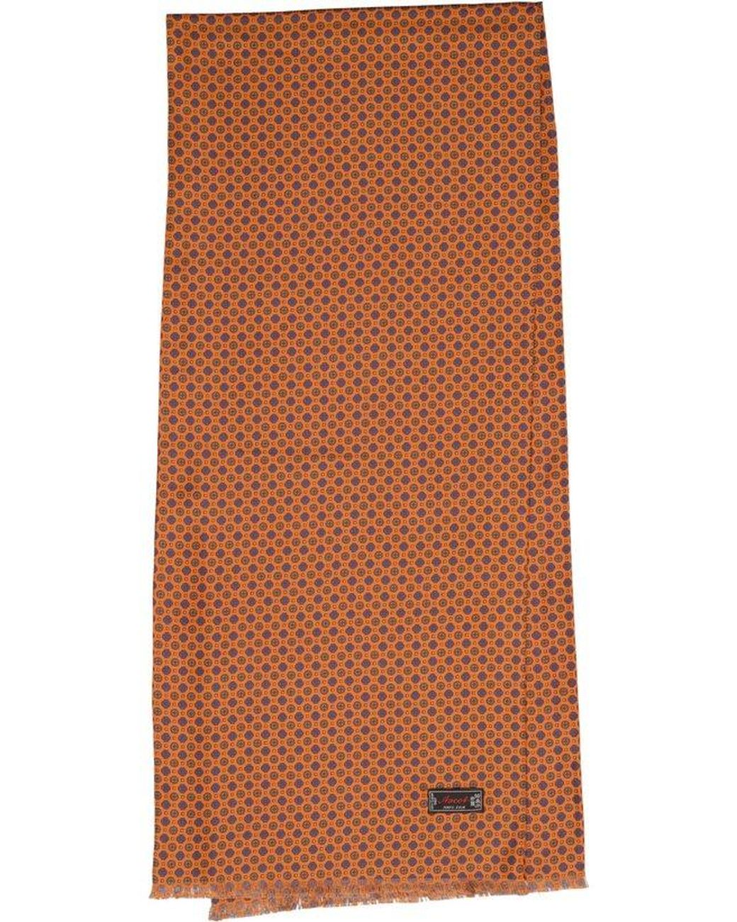 Ascot Herren Schal Seide Gemustert in Brown für Herren