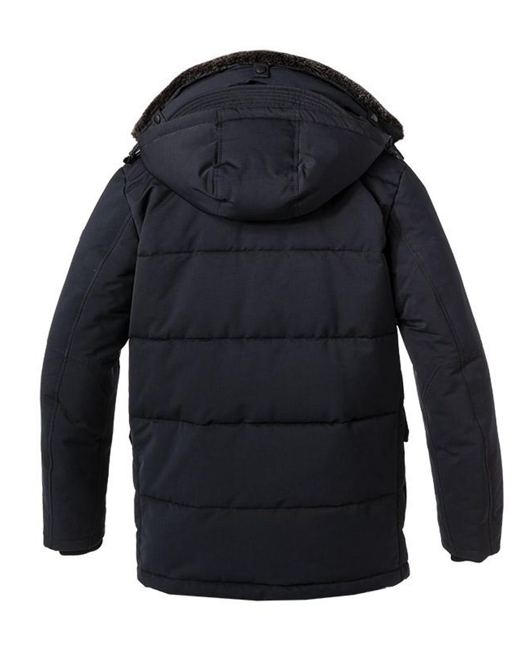 Strellson Herren Jacke Mikrofaser Unifarben in Black für Herren