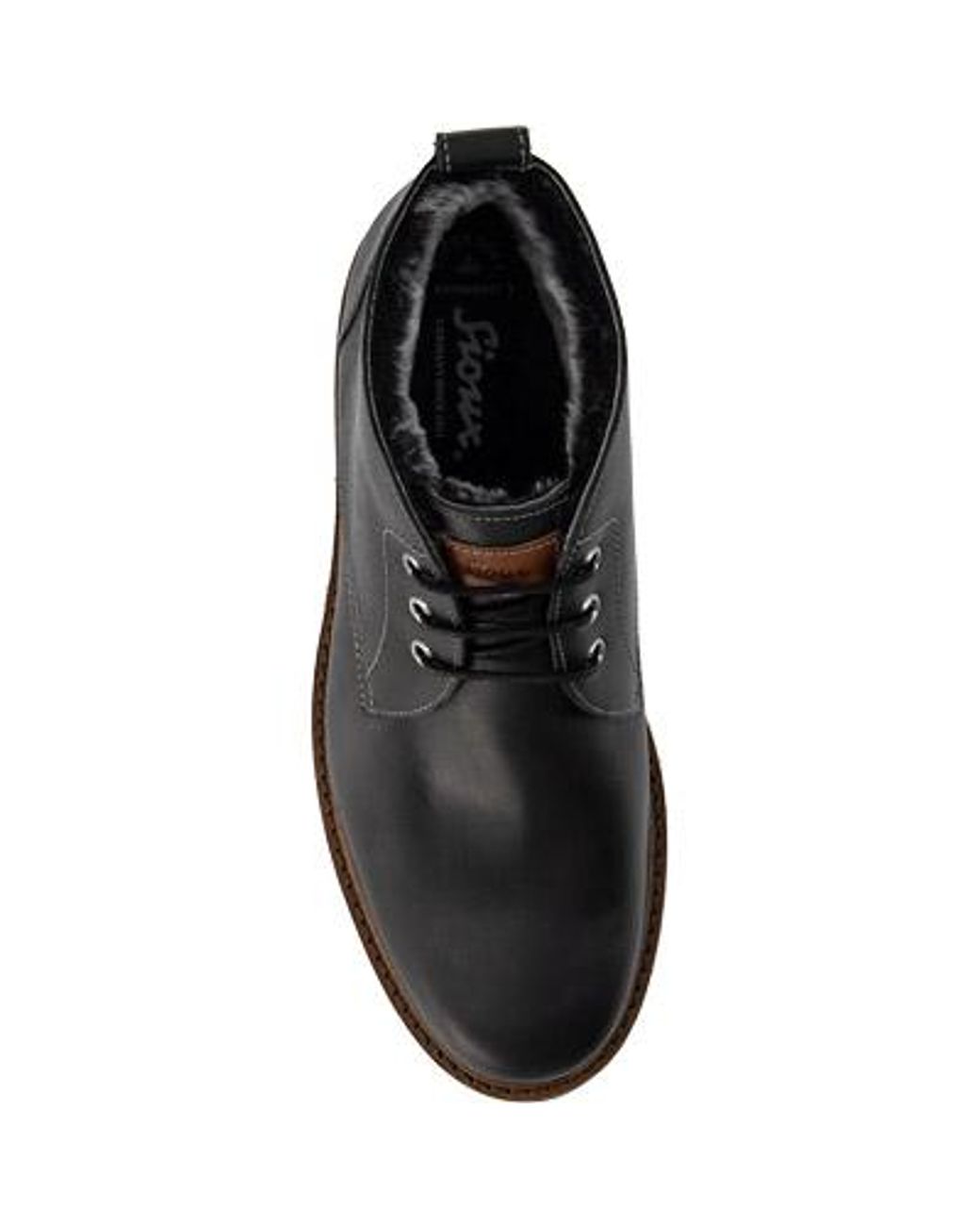 Sioux Herren Desert Boots Glattleder in Black für Herren