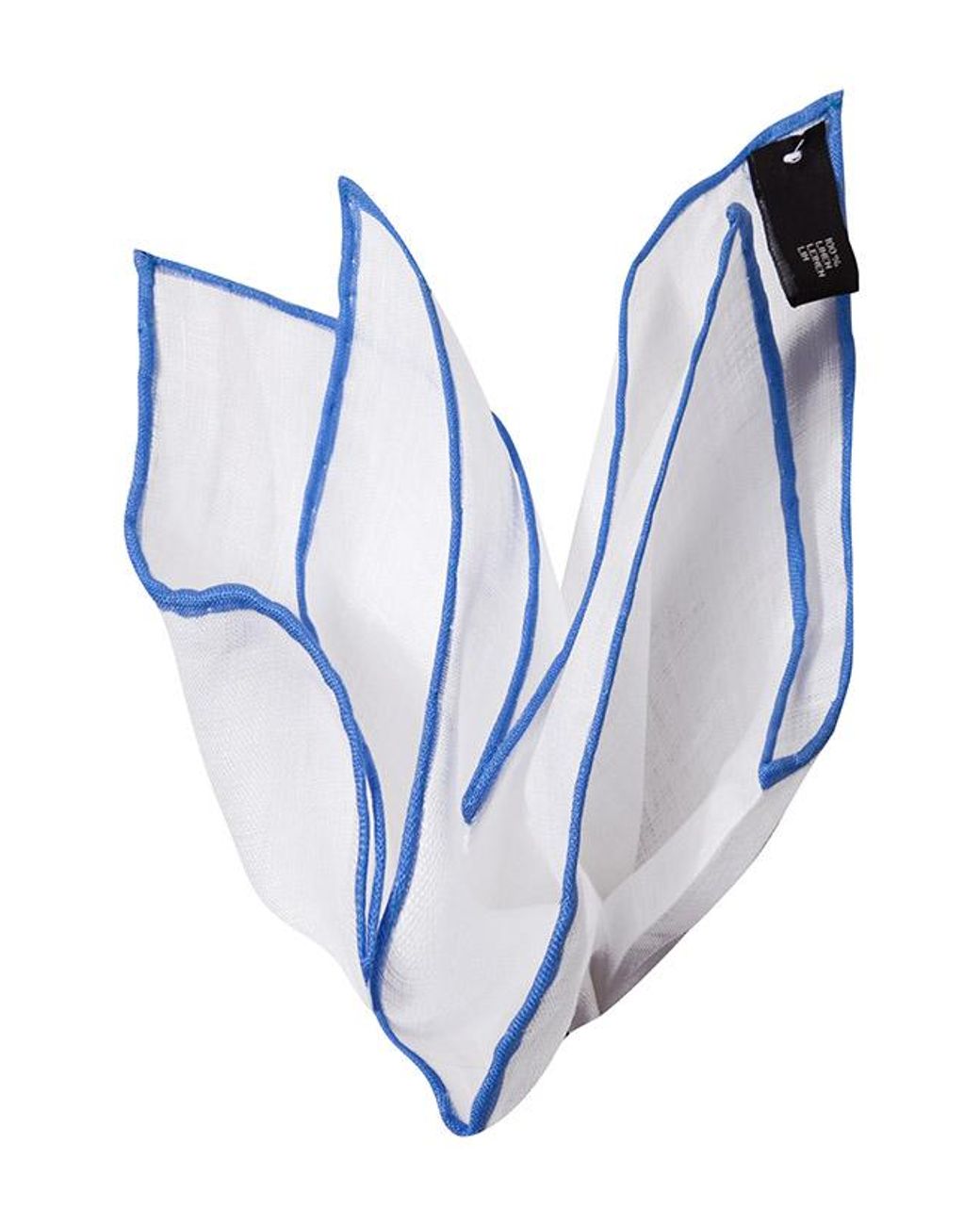 Ascot Herren Einstecktuch Leinen in Blue für Herren