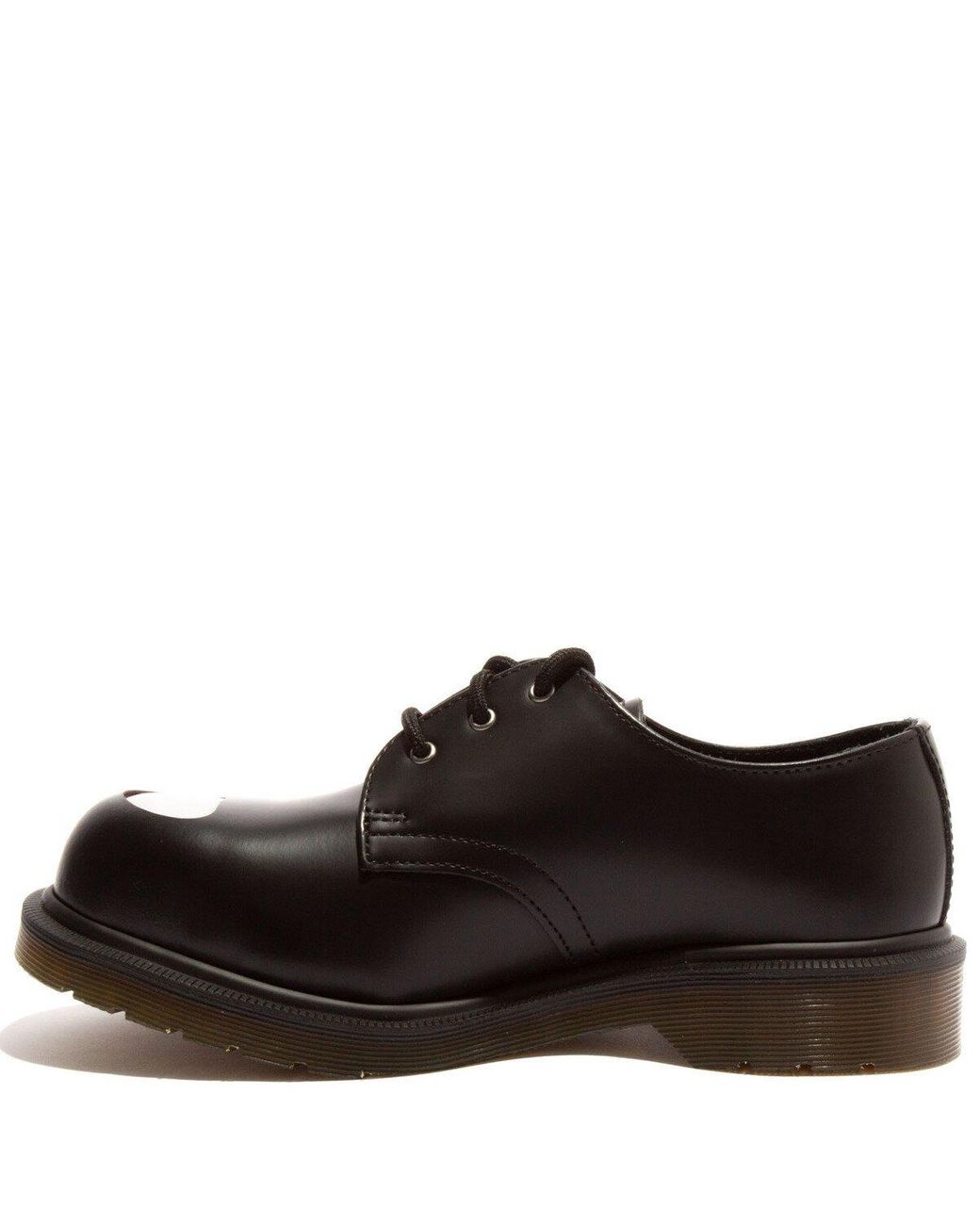 Dr. Martens 1925 Exposed Steel Toe Leather Shoes in Black | Lyst