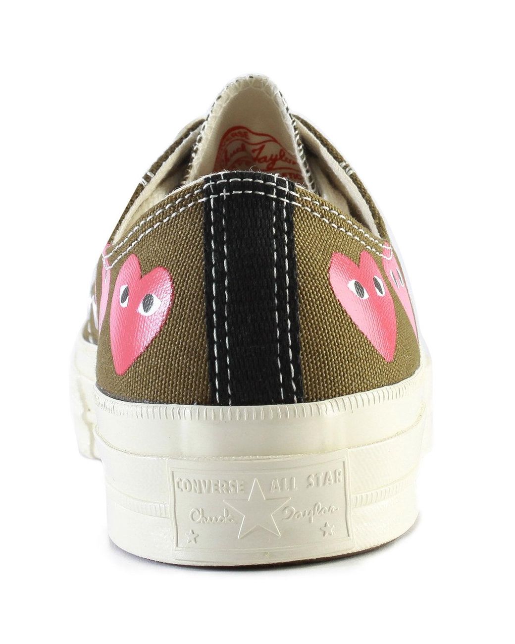 comme des garcons converse khaki low