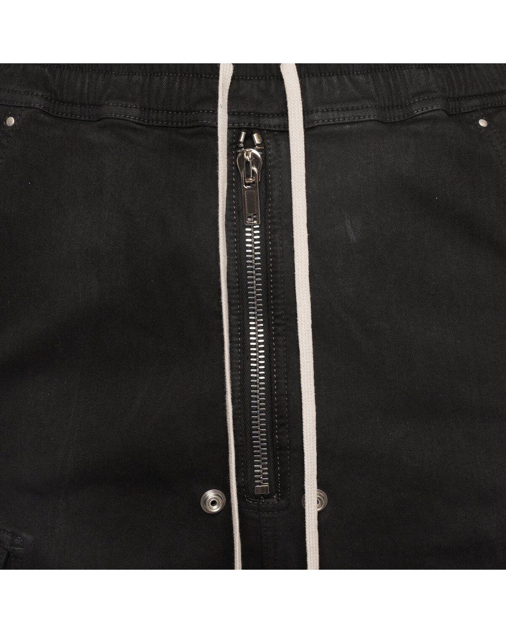 Rick Owens DRKSHDW Double Cargo Jumbo Belas Trousers In Black for 