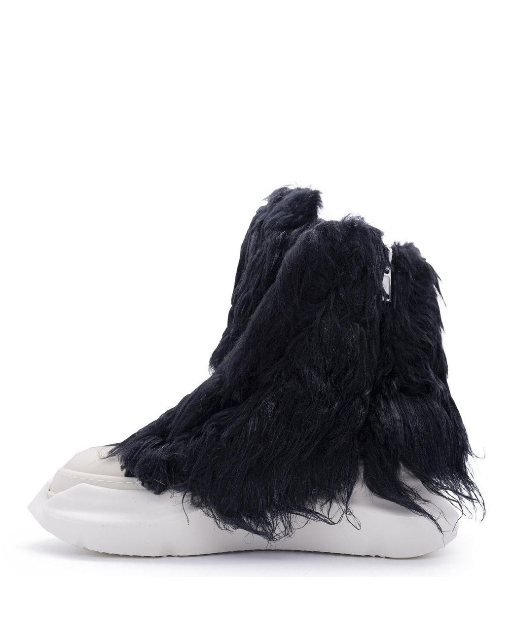 Rick Owens DRKSHDW Abstract High-top Sneakers In Black/milk for