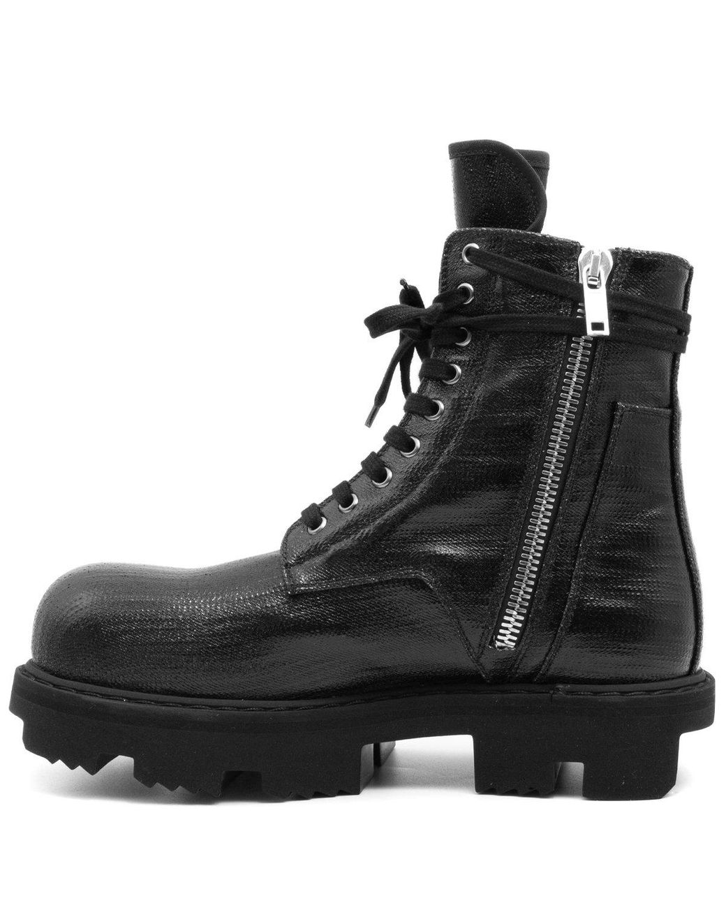 Rick Owens DRKSHDW Army Megatooth Boots in Black for Men | Lyst