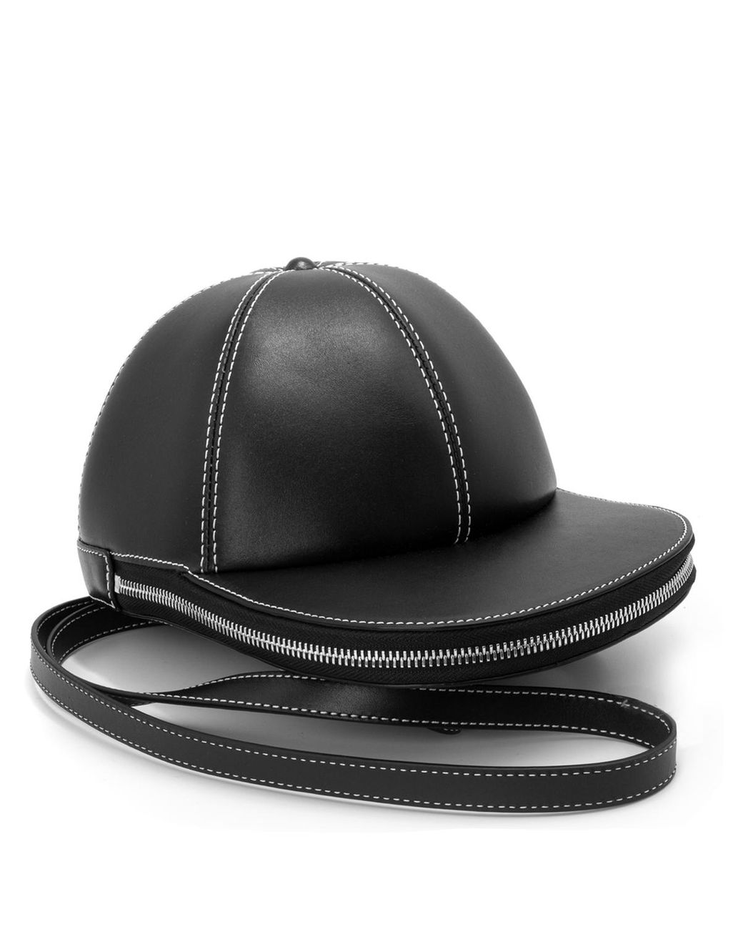 JW Anderson Leather Cap Bag in Black for Men - Lyst