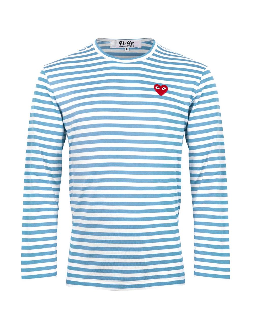 comme des garcons shirt striped long sleeve jersey