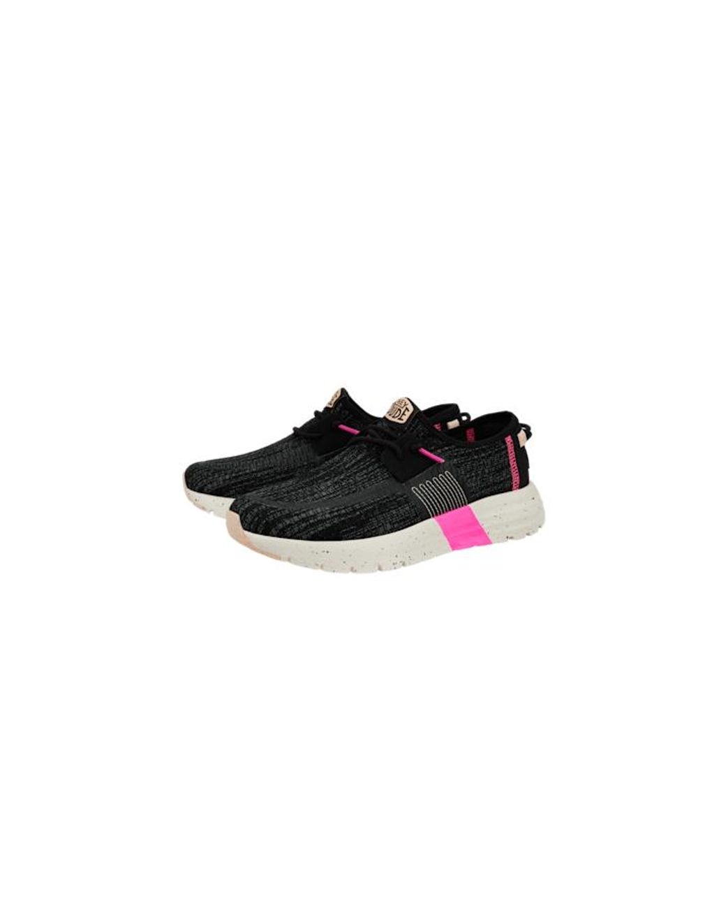HeyDude Black Sirocco Sport Stripe