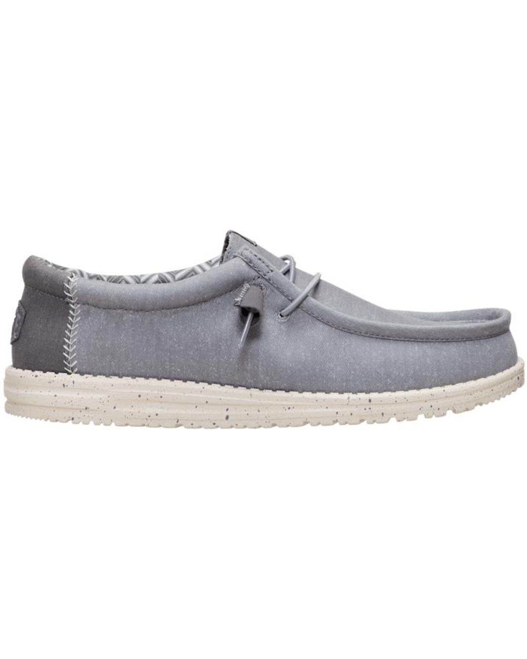 HeyDude Black Wally Stretch Canvas for men