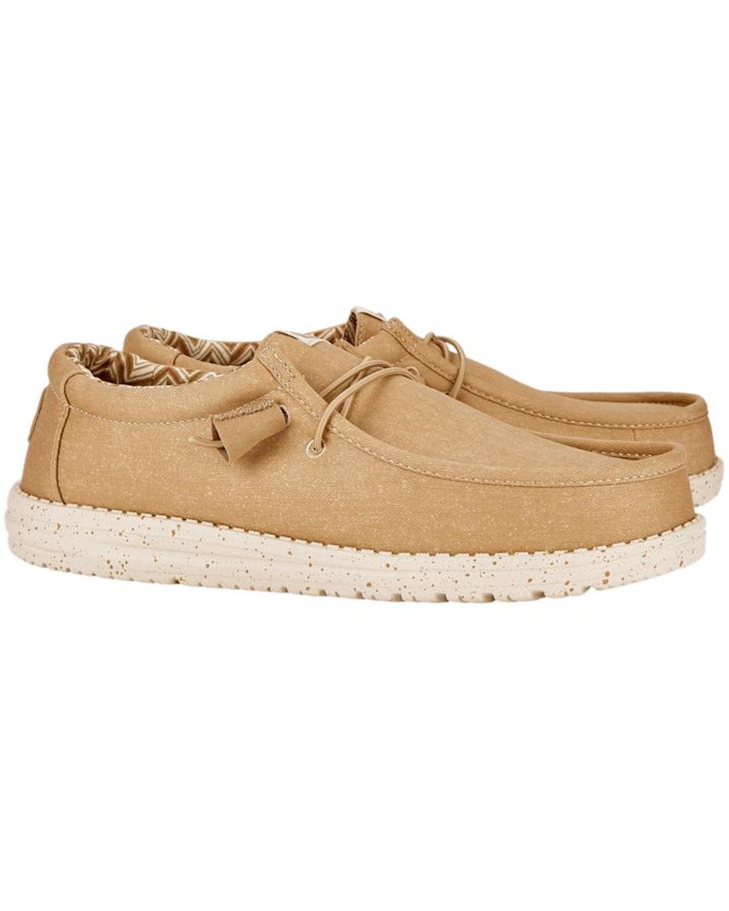 HeyDude Black Wally Stretch Canvas for men