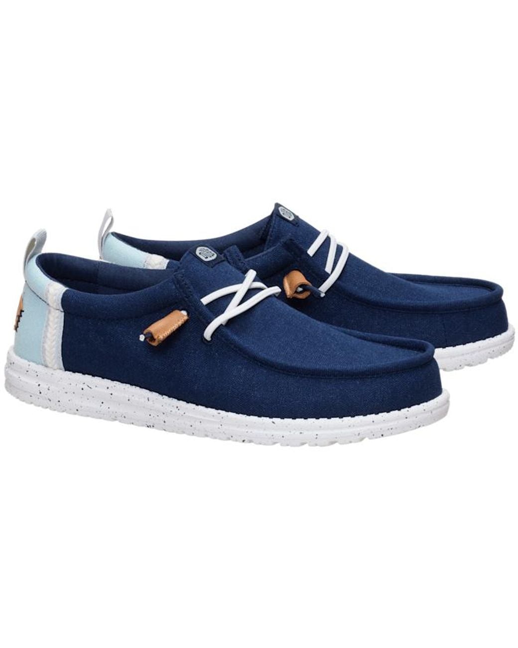 HeyDude Black Wally Craft Linen for men