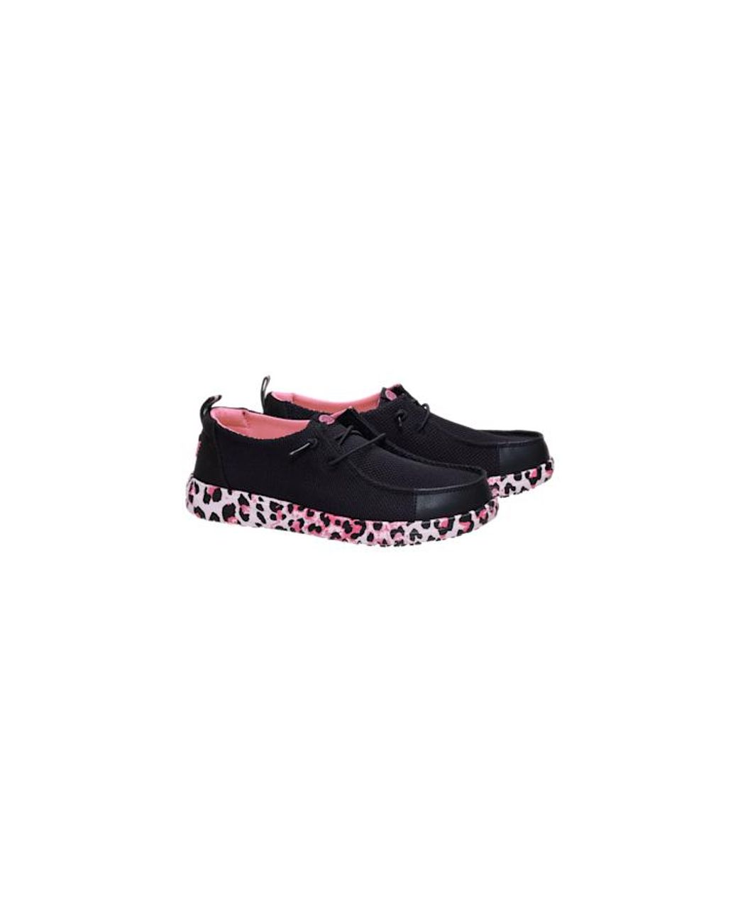 HeyDude Black Wendy Work Ce Leopard